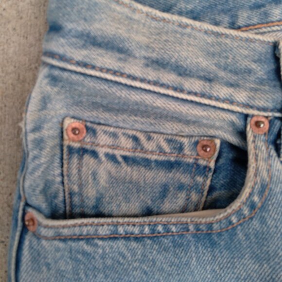 The Feel Studio Inc Cropped Leg Straight Jeans Blue Women’s Size 27 - Picture 6 of 16